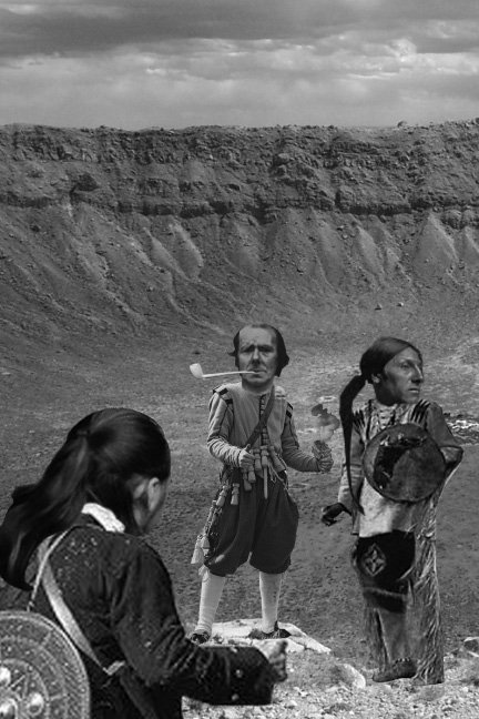 Henry Sinclair, Malmus, and Louie in crater