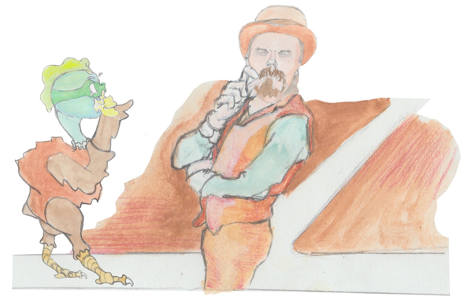 Gast the Jersey Devil agravating Hulton at the Crossroads.