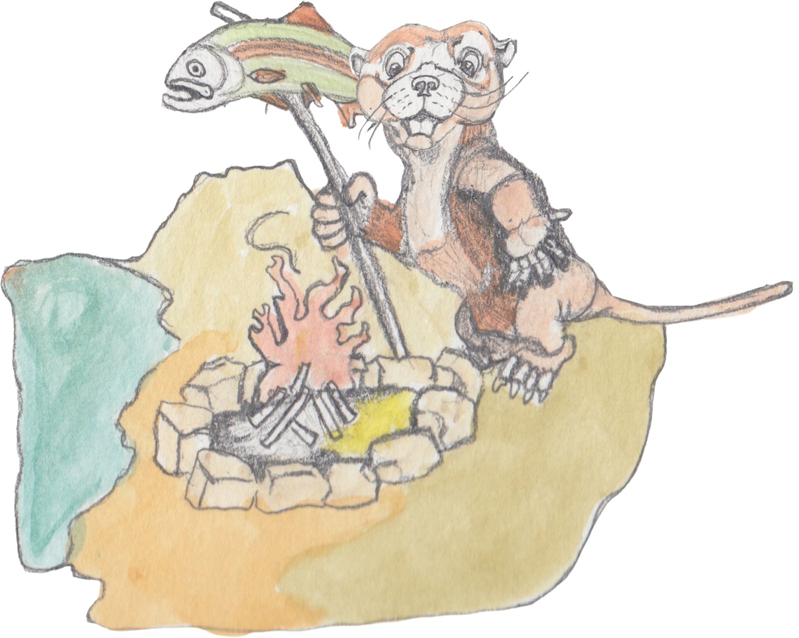 Bjorn and Hulton still on fence with exagerated faces.