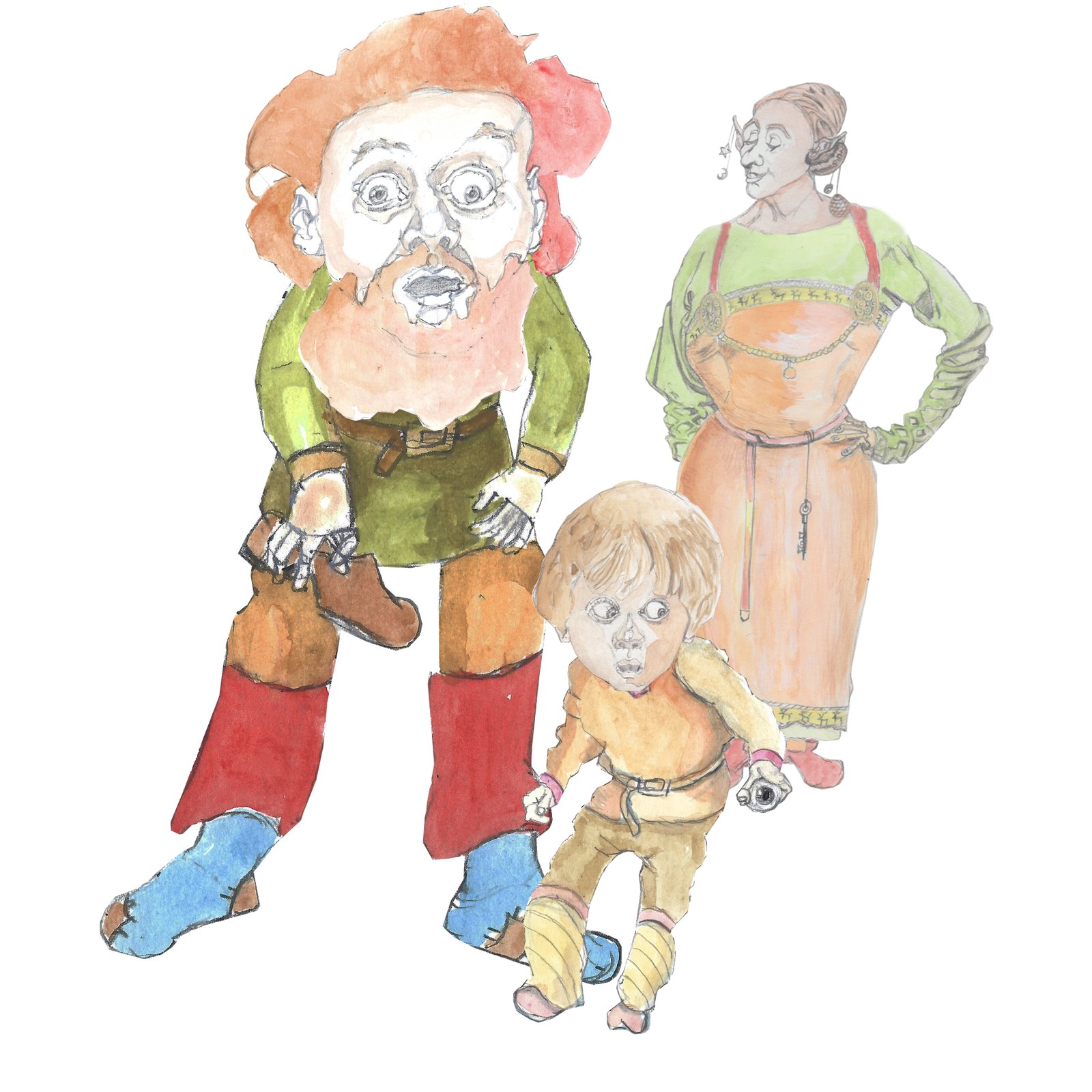 Ashlad with his parents behind him.