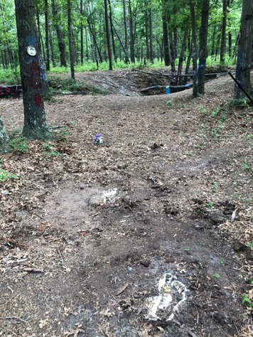 Troll fottprints in the woods of Passadena NJ.