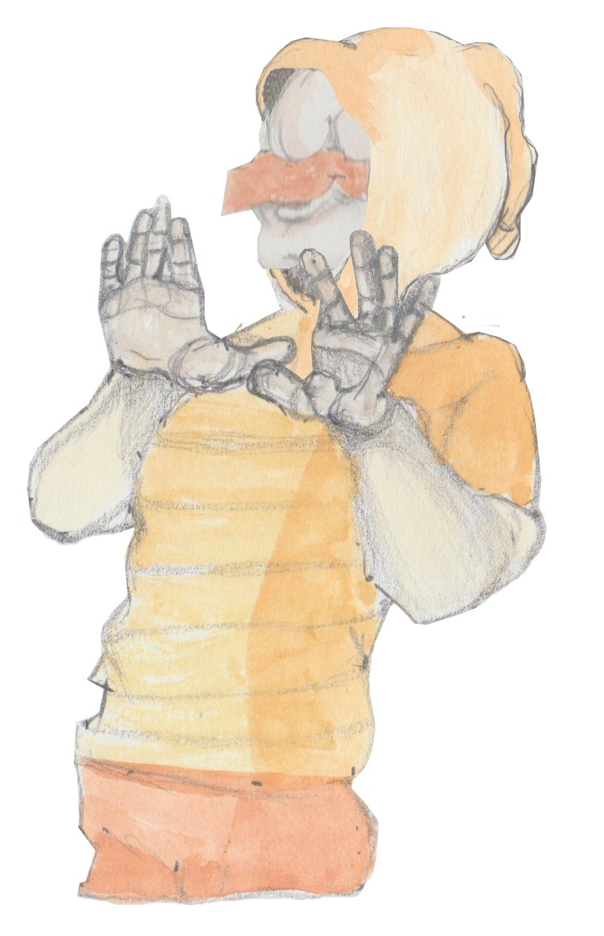 Karl going woa with hands.
