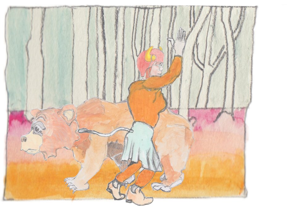 Gramps meeting the Woodman in a tavern.