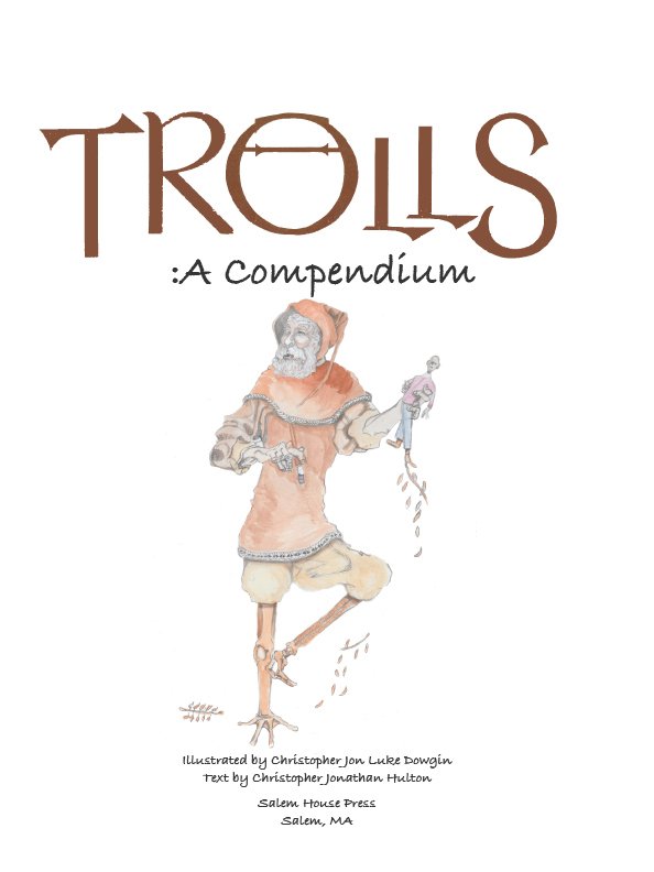 Trolls; A Compendium cover with Honir on it.