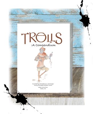 Trolls: A Compendium with Hoenir on the cover the Norse stork god who made mankind.