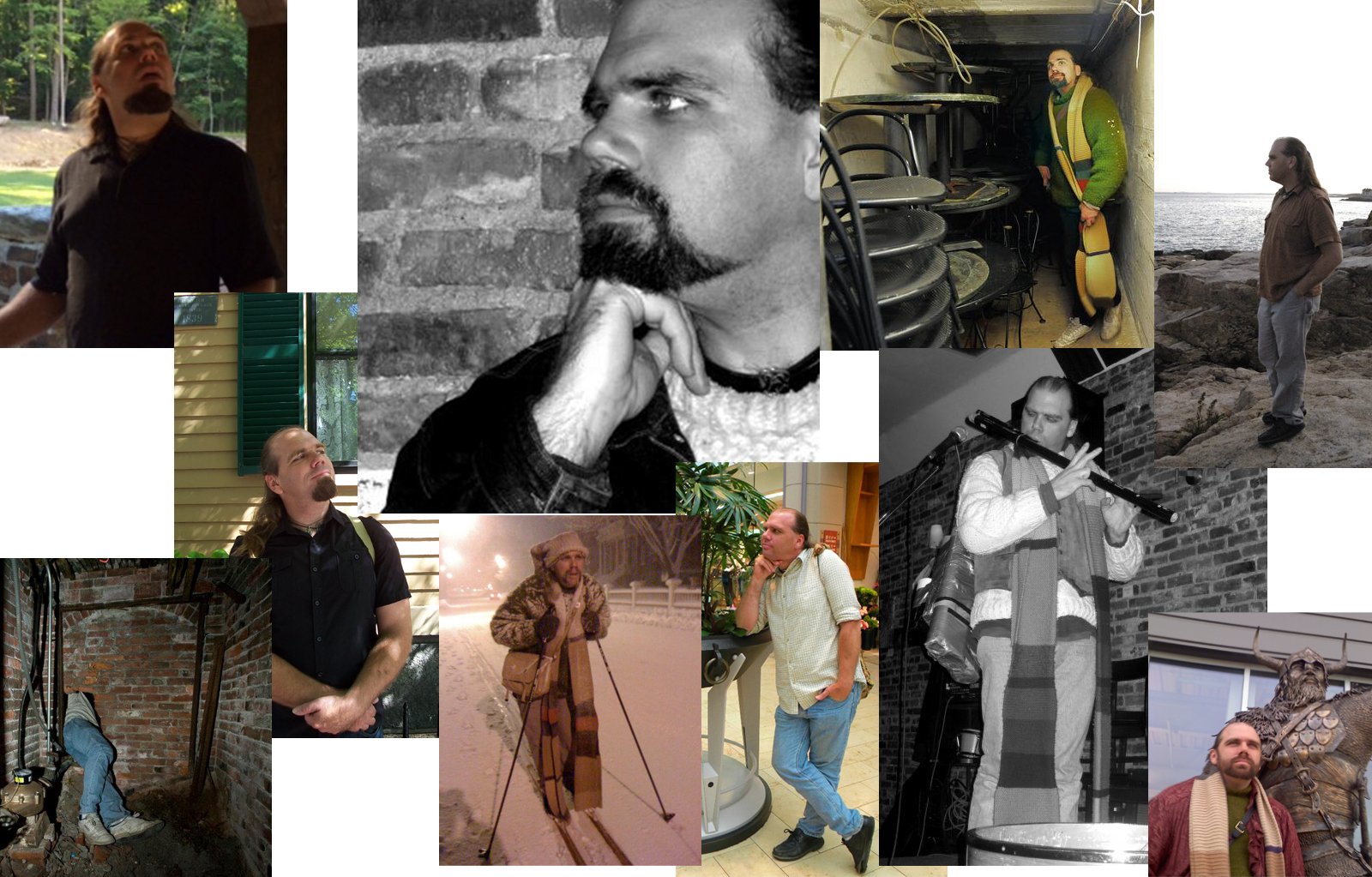 Collage of Chris Dowgin and tunnels of Salem MA