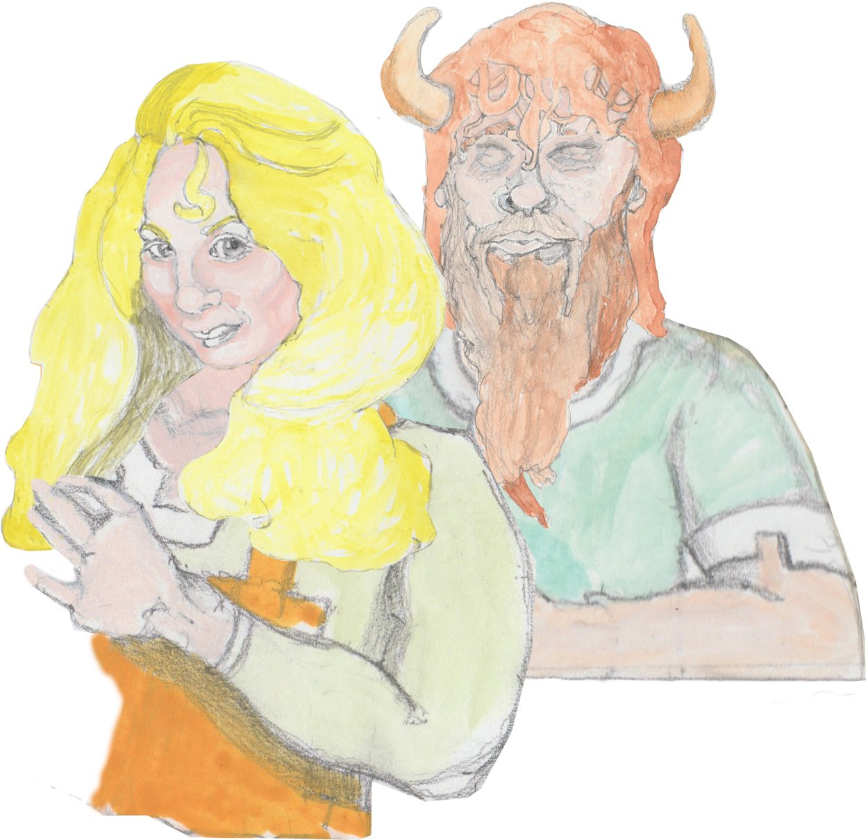 Helgo and Bjorn making a cute couple.
